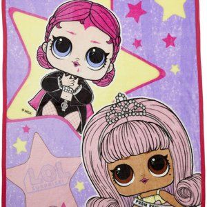 LOL Surprise Kids Silky Soft Plush Throw Blanket Measures 40 x 50 inches
